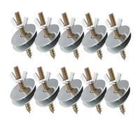 GANAZONO 10pièces Kit De Vis Et Écrous pour Accessoires De Cage à Oiseaux avec Rondelles Vis à Double Tête pour Fixation Sécurisée De Nichoirs Et Mangeoires