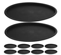 GANAZONO 10pièces Soucoupe Décorative Ovale Plastique Bac Égouttage pour Plante Pot Soucoupe De Jardinière Imperméable