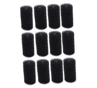 GANAZONO 12 pièces Éponge filtrante cylindrique absorbante d'huile pour Piscine Noire Mousse Multi-Usage Haute efficacité Compatible avec Nettoyeur Automatique