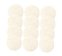 GANAZONO 12 pièces Tampons Exfoliants Visage Loofah Naturel Doux Éponges Gommage Visage Compactes pour Nettoyage Profond et Élimination de Excès de Sébum Lavables pour Homme et Femme