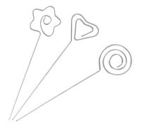 GANAZONO 15pièces Piques Apéritif Inox Multifonctions pour Fruits Snacks et Boissons Accessoires Cuisine Pratiques pour Fêtes Mariages et Bars
