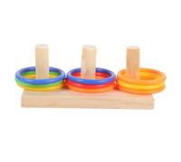 GANAZONO 1Ensemble Éducatifs Colorés pour Perroquets et Calopsittes Intelligence pour Oiseaux Cage Stimulez Activité Physique et Petits Oiseaux