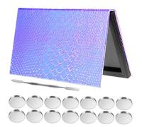 GANAZONO 1ensemble Palette à Maquillage Magnétique Pour Ombres à Paupières De Pans Métalliques Et Grattoir Design Élégant Et Spacieux Pour Artistes Et Amateurs De Beauté