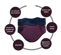 GANAZONO 1pièce Chauffant Électrique Cervical Masseur Nuque Écharpe De Soutien Usb Avec Compresses Chaudes Pour Détente Et Soulagement Des Douleurs Au Cou