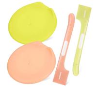 GANAZONO 2 Ensembles Set de Couvercles Hermétiques et Cuillères Colorées pour Boîtes de Nourriture pour Chats et Chiens Anti-Fuite Design Pratique et Adapté Plupart des Conserves