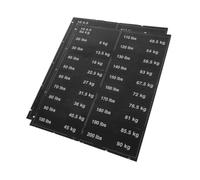 GANAZONO 2 Feuilles Étiquettes Autocollantes Poids pour Gym Adhésif Fort Identification Facile pour Haltères Kettlebells et Racks de Musculation