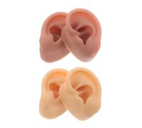 GANAZONO 2 Paires support d'oreille Modèle d'oreille pour la pratique du perçage modèles d'oreilles de perçage réaliste