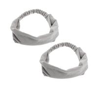 GANAZONO 2 pièces Bandeaux de Sport Unisexes Fibres de Glace Bandeau de Transpiration Rafraîchissant et Absorbant pour Yoga Course et Fitness Lot de Gris Confortable et Léger pour Salle de