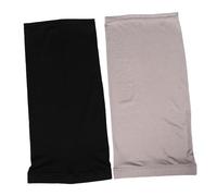 GANAZONO 2 pièces Bonnet pour Dreadlocks Soie de Lait Respirante Bonnet de Nuit Long Tube Confortable pour Soins Capillaires Turban Head Wrap Unisexe Noir et Gris