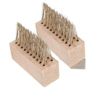GANAZONO 2 pièces Brosse de Désherbage Longue Poignée Brosse à Mousse Robuste Acier pour Jardin Outil Pratique de Nettoyage des Joints et Mauvaises pour Extérieur
