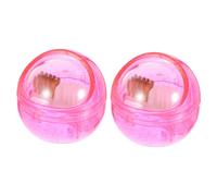 GANAZONO 2 pièces Brosse de Nettoyage pour Têtes de Fraise Manucure Outil Portable Rigide et Doux pour Ongles Accessoire Essentiel pour Machine Ongles Usage Professionnel et Débutant