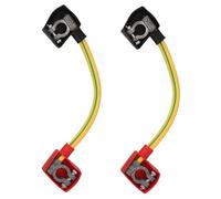 GANAZONO 2 pièces Câble de Batterie Voiture Connecteurs Positif et Métal Résistant Haute Température pour Connexion Parallèle Batterie Principale et Auxiliaire Véhicule Polyvalent
