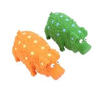 GANAZONO 2 Pièces Chien en Latex Couineur, Cochon Animal Interactif | Aide à L’entraînement, Réduit le Mordillage Destructeur, Usage Intérieur, pour Petits Chiens et Chat