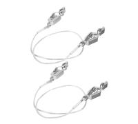 GANAZONO 2 pièces Connecteur de Câble de Masque Escrime Acier Inoxydable Pince Clip pour Cordon de Fleuret Accessoires Durables et Portables pour Entraînement et Compétition