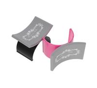 GANAZONO 2 pièces Coussin Repose-mains Manucure U-shape Confortable et Détachable Support Poignet Ergonomique pour Nail Art Lavable et Portable Lot de 2 Rose pâle + Noir