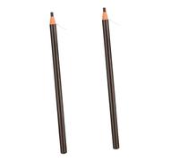 GANAZONO 2 Pièces crayon à sourcils stylo à sourcils naturel imperméable stylo de tatouage des brosse à à longue durée en bois Coffee