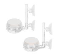 GANAZONO 2 pièces Diffuseur de Bulles Silencieux pour Aquarium Pierre à Air Nano avec Ventouse Atomisation Amélioration de Oxygène et Circulation Eau pour Bassins et Aquariums Petits