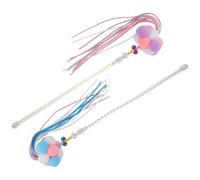 GANAZONO 2 pièces Interactif pour Chat Bâton de Plume Exercice Amusant pour Jeunes Chats Accessoire Ludique pour Changer Comportement de Morsure