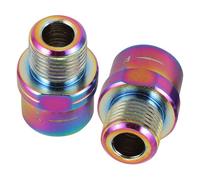 GANAZONO 2 Pièces Partie de Pédale Compacte, Pédale de Vélo à Axe Extensible, Alliage D'aluminium, 16mm, pour Pédalier et Vélo, Améliore Le Confort et Protège Le Pédalier