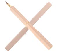 GANAZONO 2 pièces Pinceau Lèvres Télescopique Rétractable Brosse Maquillage Portable Fibre Nylon Applicateur à Lèvres avec Tube Métallique Voyage et Usage Quotidien