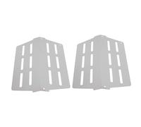 GANAZONO 2 pièces Plaques Chauffantes BBQ INOX Résistantes à Haute Température Bouclier de Chaleur pour Gril à Gaz Diffuseur pour Cuisson Extérieure