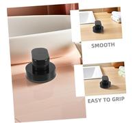 GANAZONO 2 pièces Poignée Ventouse pour Porte Coulissante Noir Installation sans Perçage Poignée Ergonomique Antidérapante Support Sécurisé pour Salle de Bain et Cabinet Lot