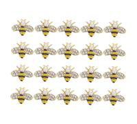 GANAZONO 20 pièces Lot Breloques Ongles Abeille Alliage Décorations Nail Art DIY Manucure Créative