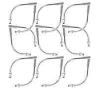 GANAZONO 20pièces Tubes Coudés pour Frein V De Route Montagne Guide-câble Flexible Durite pour Frein V Serrure De Câble pour Vélos Acier Inoxydable Argent