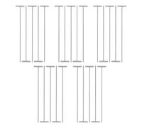 GANAZONO 25 Pièces Barres de Porte Cage à Pigeons T Fer Barrière Entrée Unidirectionnelle pour Gestion Facile et Entretien Simplifié des Pigeons