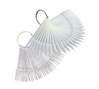 GANAZONO 2ensembles Cartes De Couleurs Pour Manucure Échantillons De Vernis à Outils De Présentation Et Pratique Pour Salon De Nail Art Au Total Transparent Naturel