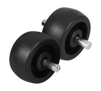 GANAZONO 2pcs roulettes Pivotantes en Plastique Noir pour Pied de Parasol de Terrasse, Mobilité Facile, Adaptées pour Support de Parasol Extérieur sur Deck