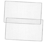 GANAZONO 2pièces Grill Mesh Acier Inoxydable Tapis Barbecue Multi-usages Accessoire De Cuisson pour Grill pour Viandes Légumes Et Poissons