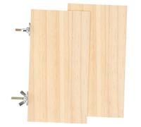 GANAZONO 2pièces Plateformes Bois pour Perruches Supports Rectangulaires pour Oiseaux Accessoires De Cage pour Perroquets Et Petits Animaux