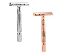 GANAZONO 2pièces Rasoir Manuel Double Tranchant Lot De Style Vintage Pour Rasage Du Visage Des Jambes Aisselles