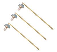 GANAZONO 3 Pièces Baguettes à Cheveux Chinoises Vintage de Épingles à Chignon Décoratives Accessoires Élégants pour Coiffure Bun pour Cheveux Longs et Styles Raffinés