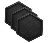 GANAZONO 3 pièces Bol pour Reptiles et Tortues Hexagonal Mangeoire Résistante et Uniforme pour Eau et Nourriture Accessoire pour Lézards et Petits Animaux Facilite Alimentation des Animaux