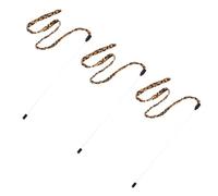 GANAZONO 3 pièces Interactif pour Chat avec Ruban Léopard et Clochette Lot de Baguettes Stimulantes pour Jeu et Exercice Intérieur et Sûr pour Animaux