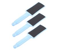 GANAZONO 3 pièces Pédicure avec Râpe Double-face pour Enlève Peau Morte et Cors Poignée Ergonomique Antidérapante Usage Humide et Sec Outil Soin des Pratique