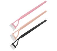 GANAZONO 3 Pièces Peigne à Cils Acier Inoxydable Brosse Métallique sans Poils pour Séparer Mascara Outil Professionnel pour Extensions et Définition des Cils