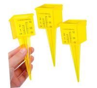 GANAZONO 3 Pièces Pluviomètre Plastique avec Large Ouverture Mesure Précise Pluie pour Jardin Pelouse et Récupération Eau Outil et Facile à Lire