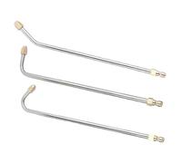 GANAZONO 3 Pièces Rallonge INOX Lance Nettoyeur Haute Pression avec Buse Coudée pour Zones Difficiles à Atteindre Perche Robuste pour Pistolet Lavage Voiture et Remplacement Wand
