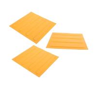 GANAZONO 3 Pièces Tactile Blind Paving Bricks PVC Nonslip Floor Tiles For Safe Sidewalk And Pathway Guidance