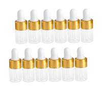 GANAZONO 30 pièces Bouteilles Verre Transparent avec Pipette Flacons Vides pour Huiles Essentielles et Pratiques pour Voyages Stockage des Produits de Soin