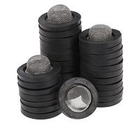 GANAZONO 30pièces Lot de Joints De Tuyau avec Filtre Maille INOX Rondelles Caoutchouc Épaisses Anti-Fuite pour Tuyaux Arrosage Pouce Accessoires Durables pour Système Arrivée Eau