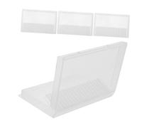 GANAZONO 4 pièces Boîte de Rangement pour Forets de Manucure Organiseur Portable Boîte de Protection la Poussière pour Outils de Ponçage Ongles Adaptée à Domicile et Salon