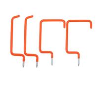 GANAZONO 4 pièces Crochets de Rangement Vélo Robustes Support Mural et Plafond pour Garage Fixation Sécurisée avec Vis Design Large pour Suspension Facile Économise Espace