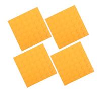 GANAZONO 4 pièces Dalles Tactiles Aveugles Résistantes Étanches Antidérapantes Pour Chemins Extérieurs et Bâtiments