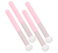 GANAZONO 4 pièces Éponge Concealer Champignon avec Manche Petit Pinceau Maquillage Compact pour Femmes Application Facile et Fusion Sans Trace Usage Sec et Humide Multi-usage pour Poches