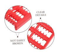 GANAZONO 4 Pièces Fishing Hook Pad Organizer Abs Plastic Snelled Hook Holder with Stainless Steel Springs Portable Tackle Storage for Fishing Leaders and Lines Neat Rig Keeper for Anglers