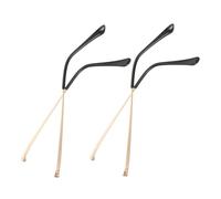 GANAZONO 4 Pièces Metal Eyeglasses Temple Arms Replacement Kit Double Tooth Eyewear Frame Legs For Secure Fit And Easy Repair